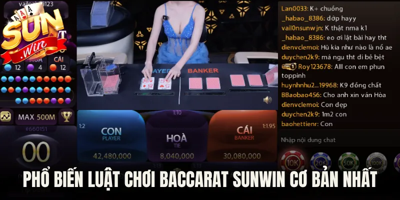 Phổ biến luật chơi Baccarat Sunwin cơ bản nhất